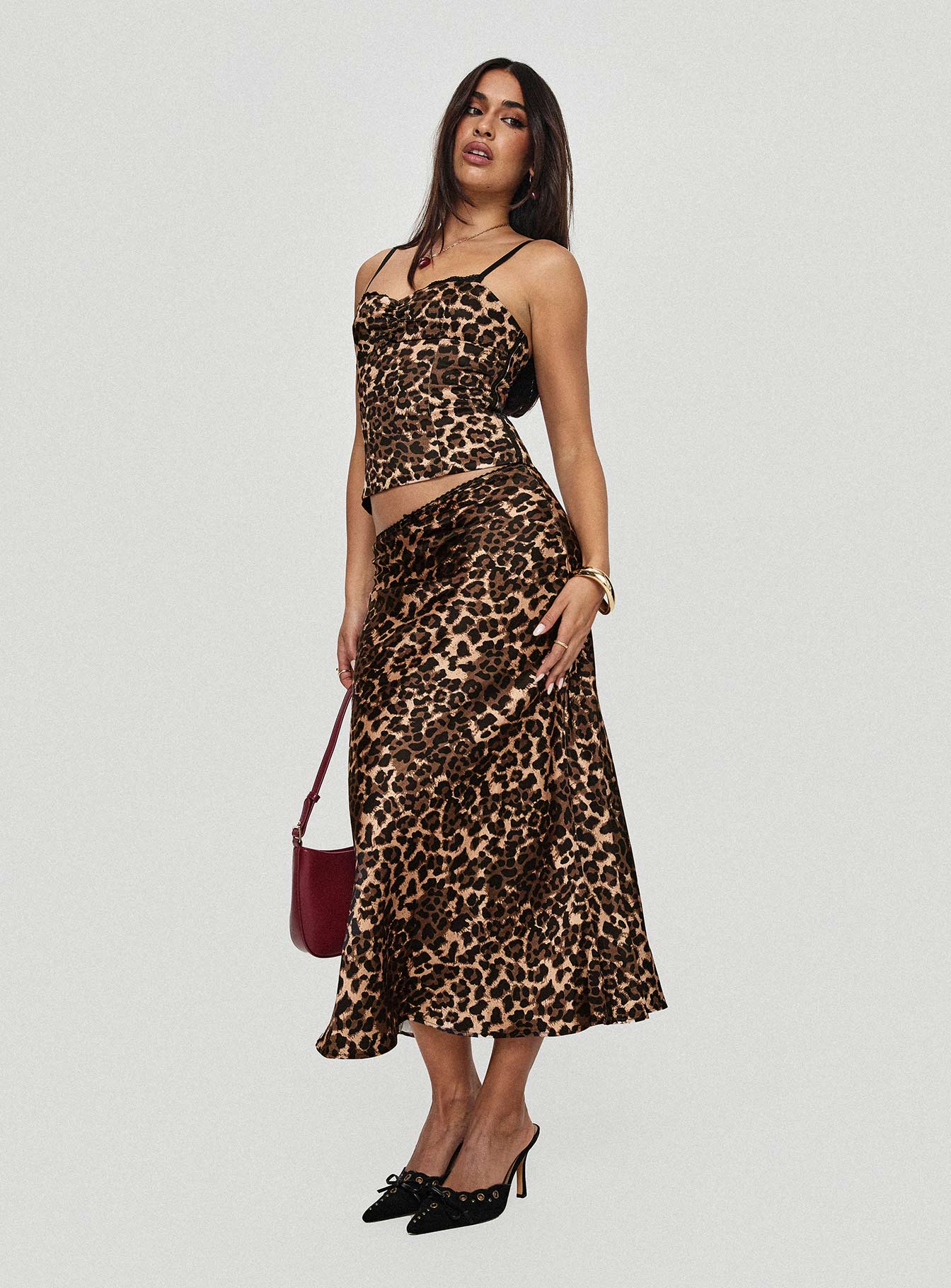 Enigmatic Maxi Skirt Leopard - Image 9
