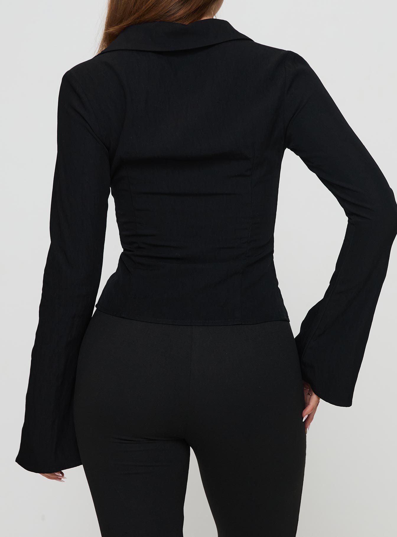 Alexandar Long Sleeve Top Black - Image 5