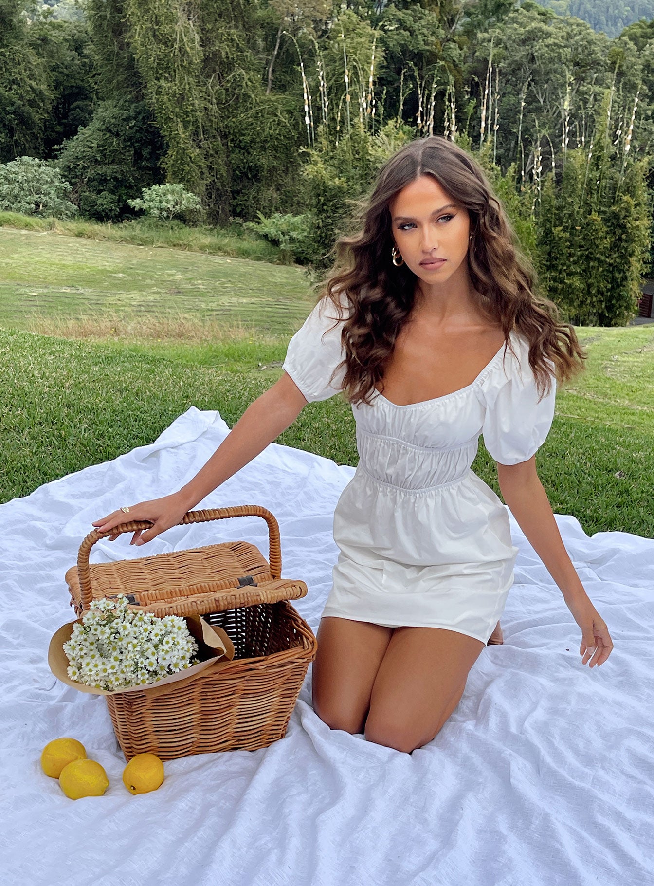 Aviana Mini Dress White - Image 8