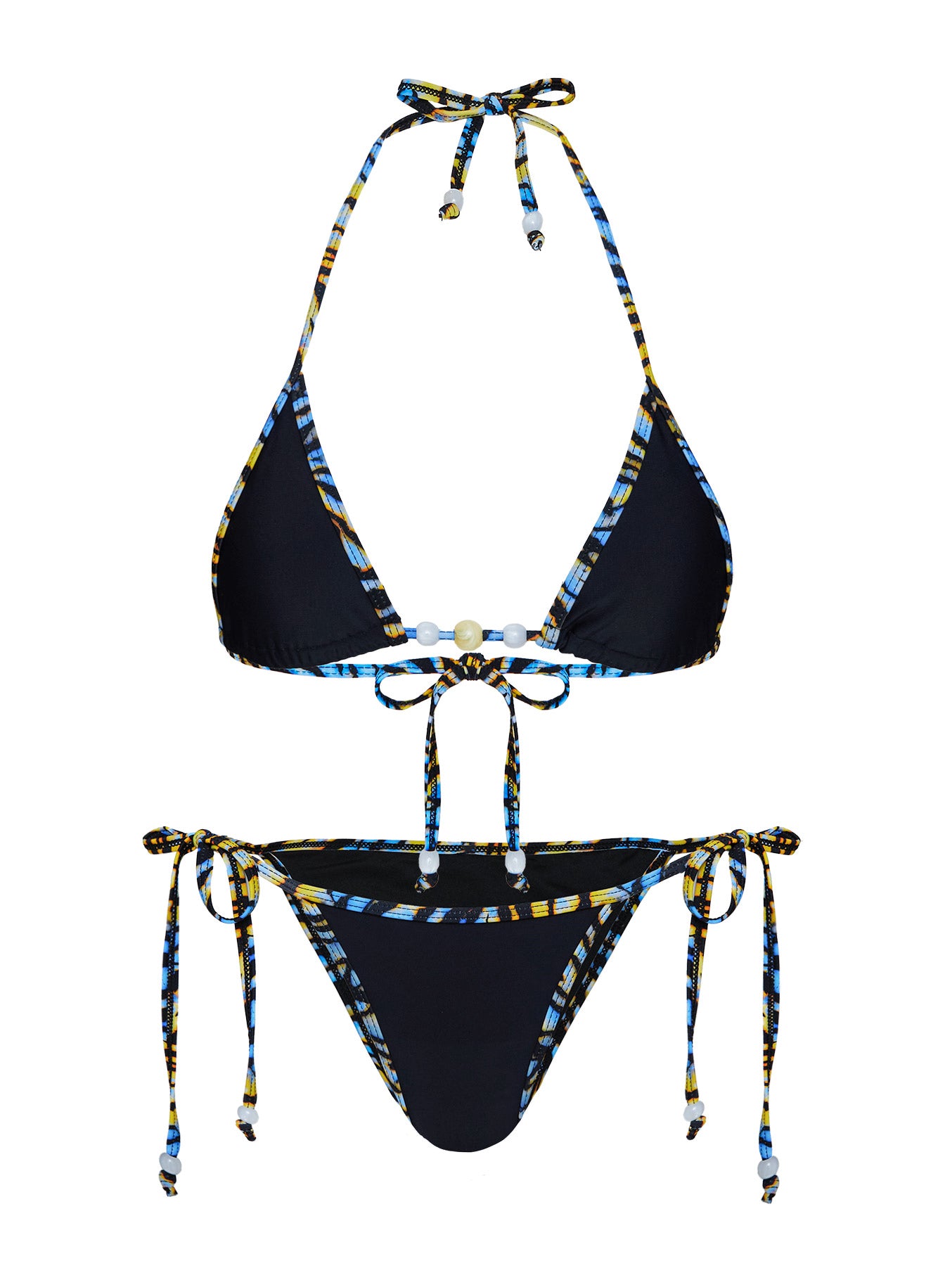 Blaylock Triangle Bikini Top Black / Zebra - Image 5