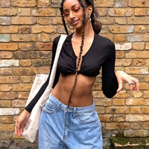 Dustin Long Sleeve Top Black