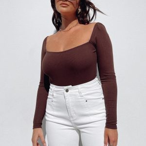 Charlotte Bodysuit Brown