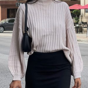 Innerbloom Oversized Sweater Beige