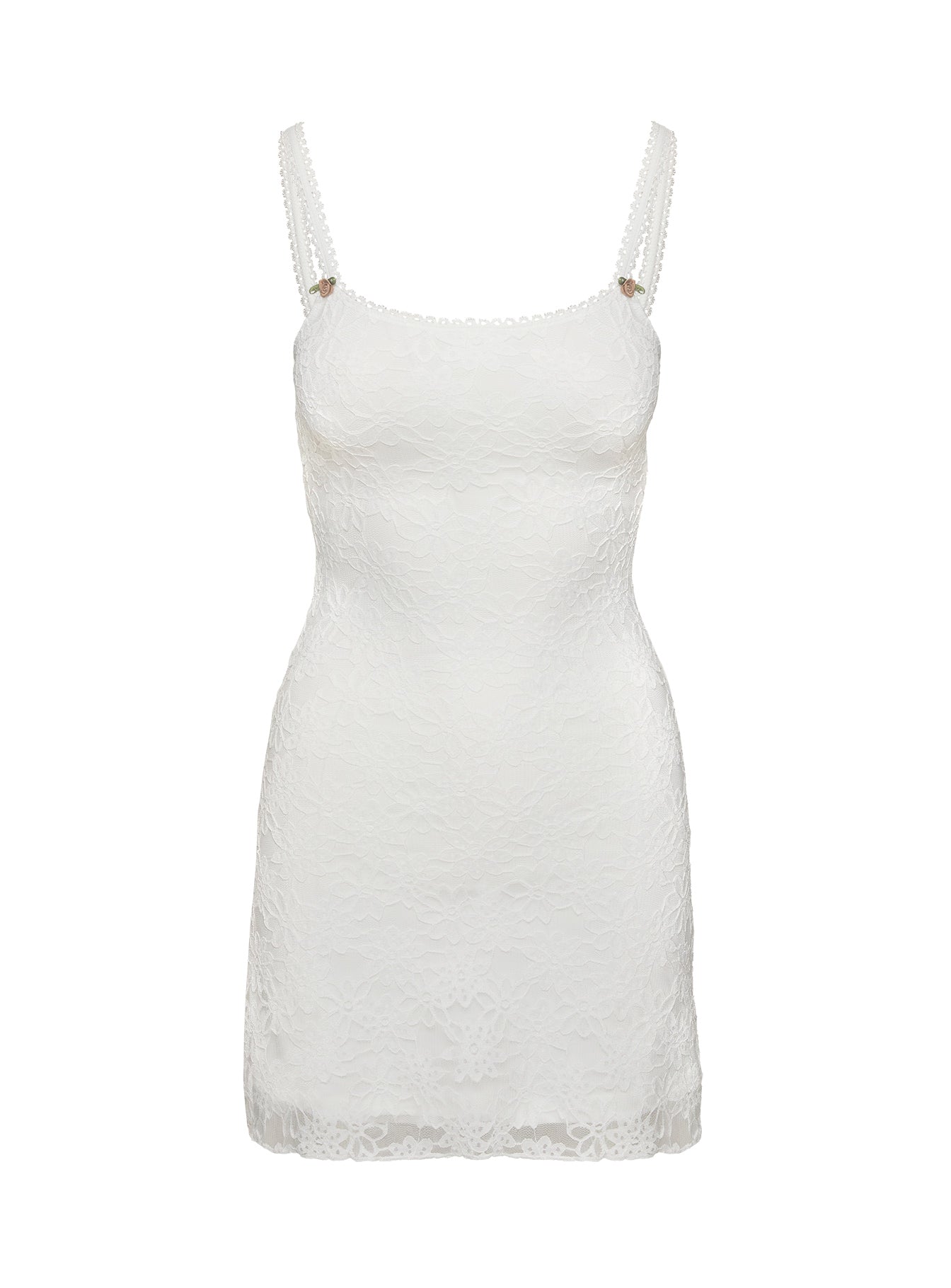 Landry Mini Dress White - Image 5