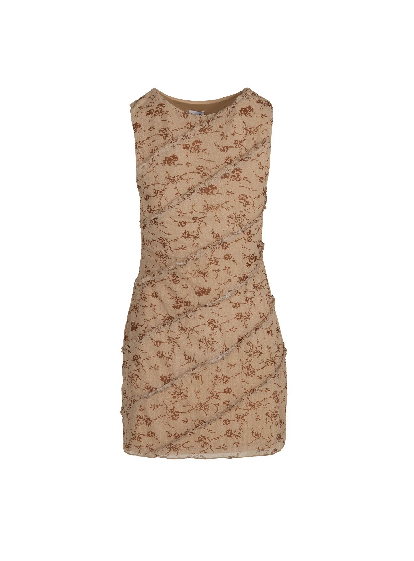 Lucano Mesh Mini Dress Brown - Image 5