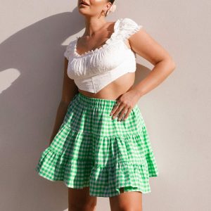 Marlie Mini Skirt Green