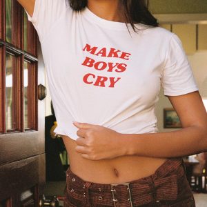 Motel Shrunk Tee White Make Boys Cry