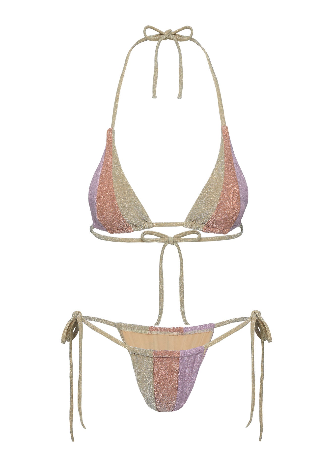 Perren Shine Triangle Bikini Top Multi - Image 5