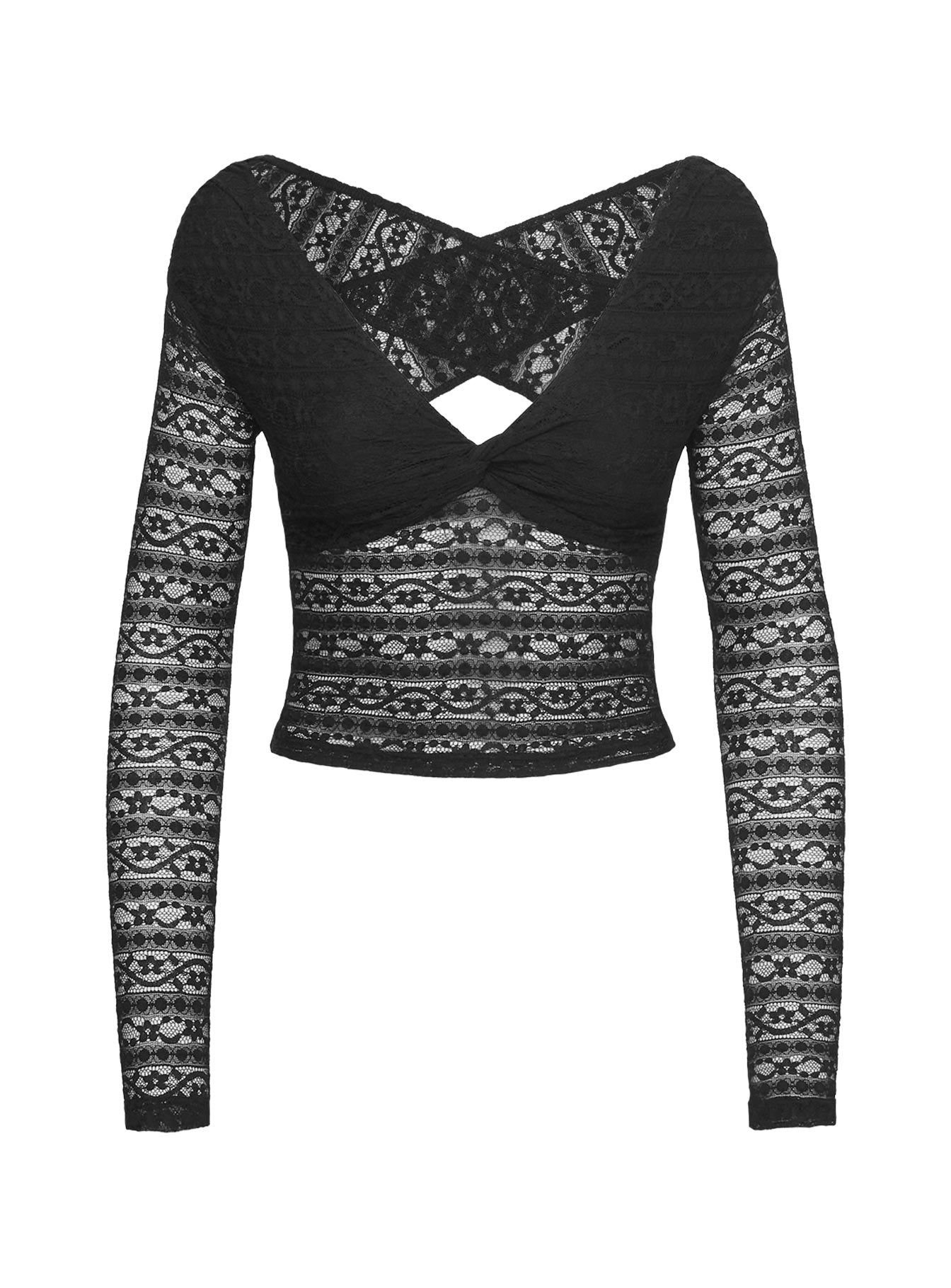 Petaluma Off Shoulder Long Sleeve Top Black - Image 5