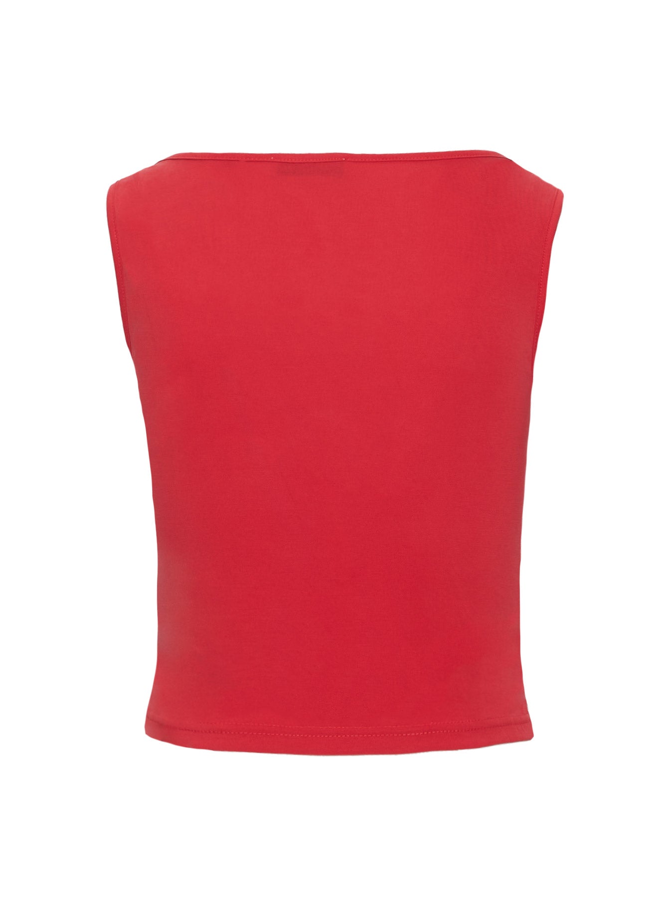 Quincey Cowl Neck Top Red - Image 6