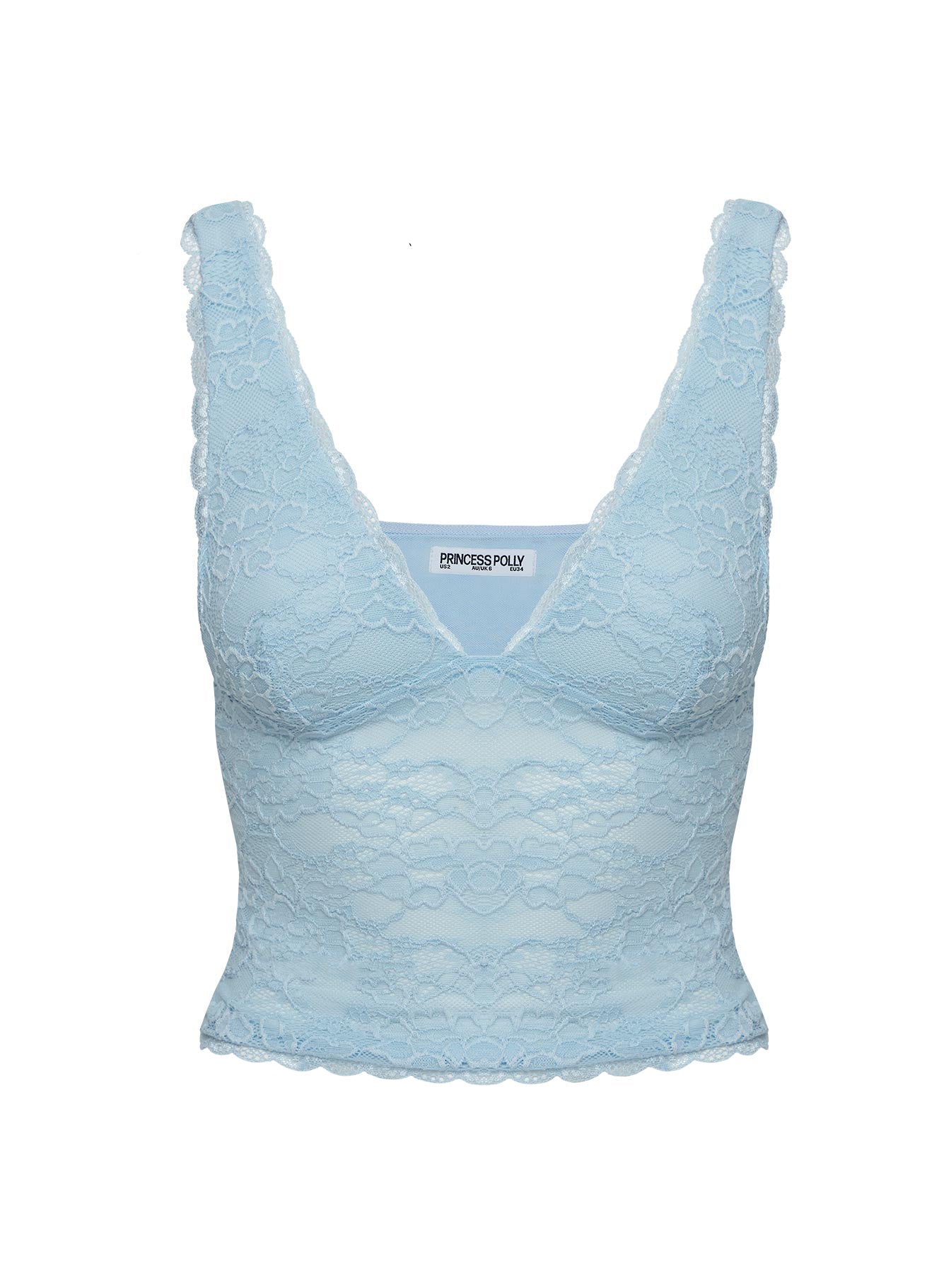 Silkie Lace Top Blue - Image 5