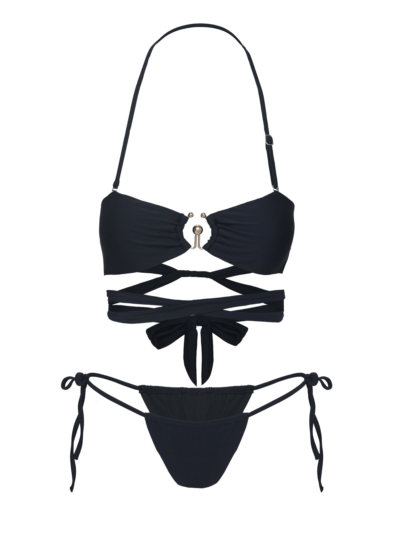 Southall Strapless Bikini Top Black - Image 5