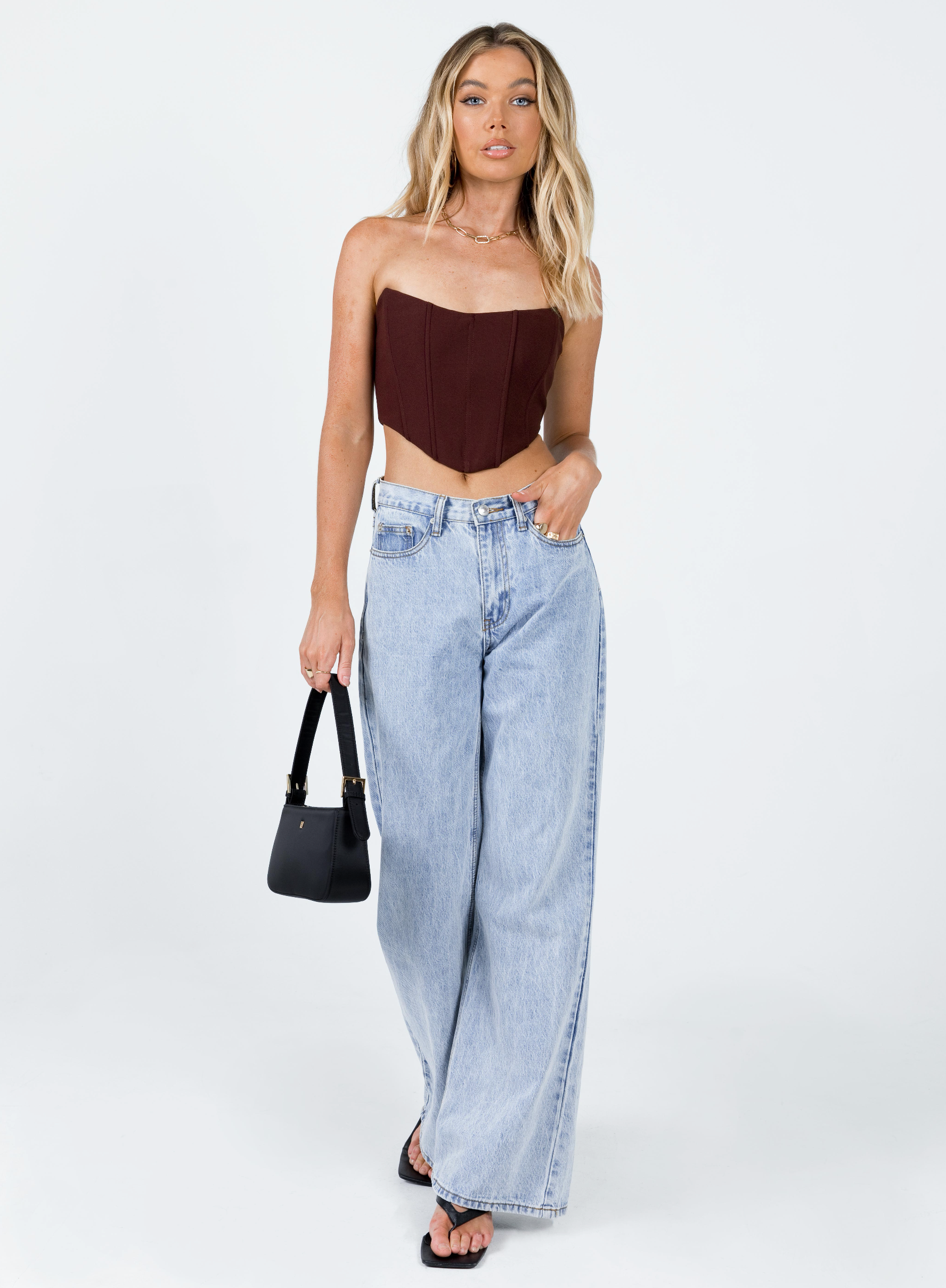 Carlie Top Brown - Image 2