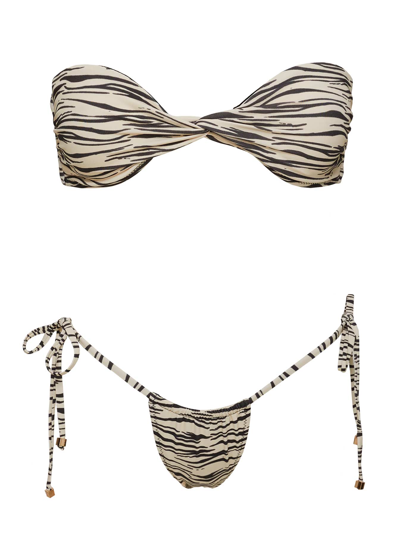 Tamrali Bandeau Bikini Top Zebra - Image 6