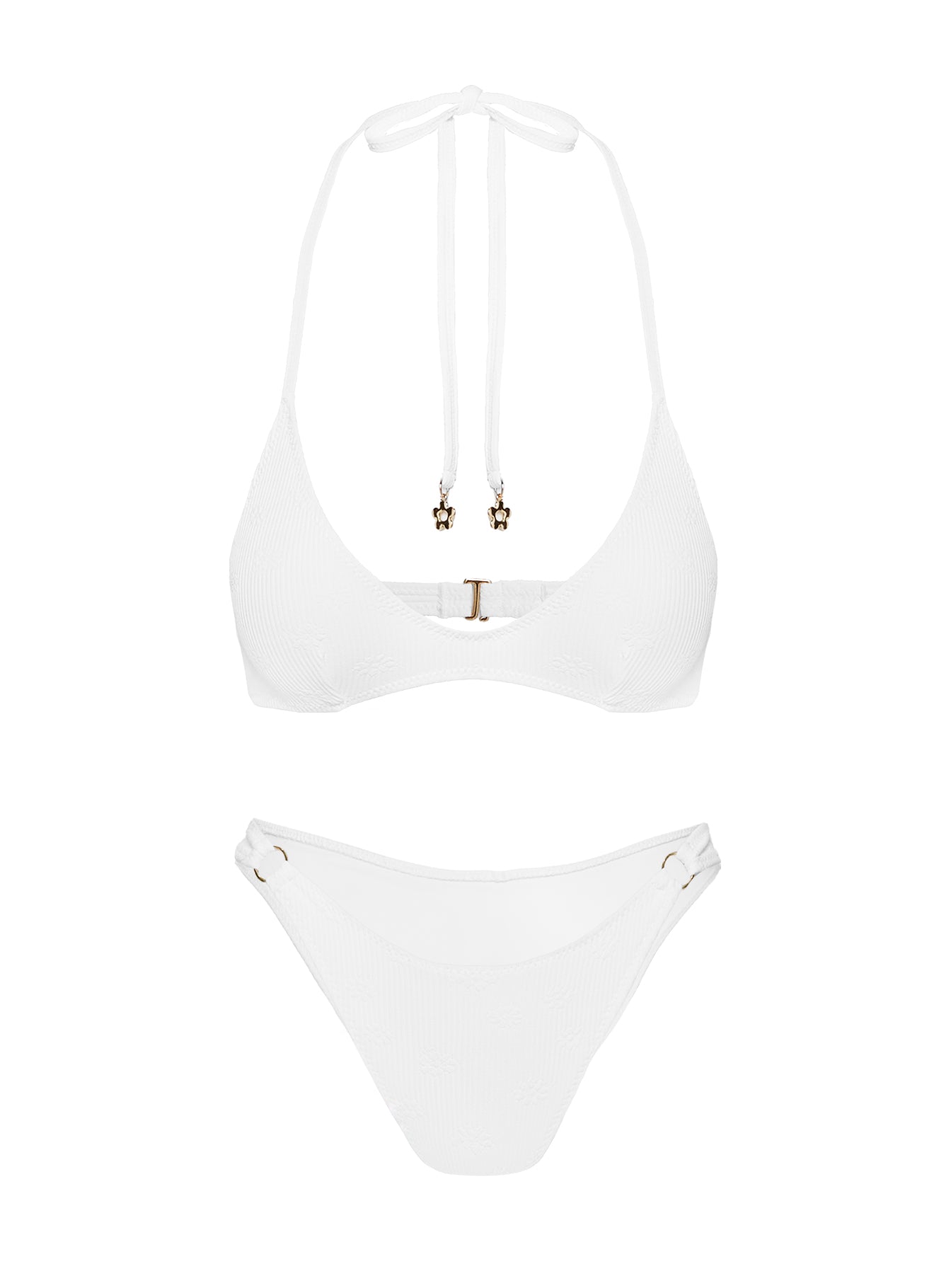 Tides Roll Bikini Top White - Image 5