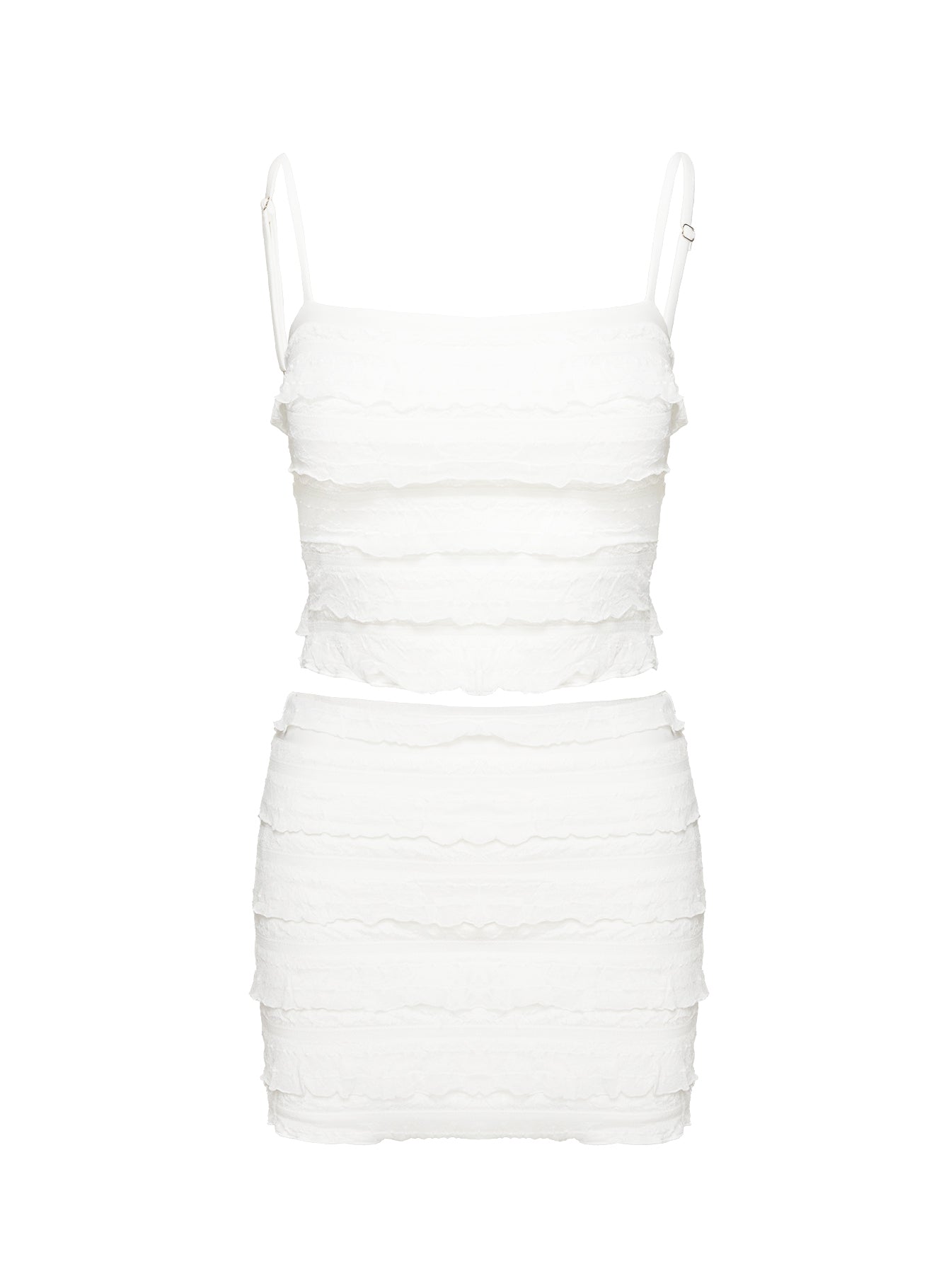 Waylon Ruffle Set White - Image 5
