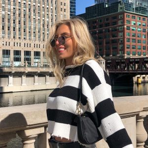 London Bridge Sweater White/Black