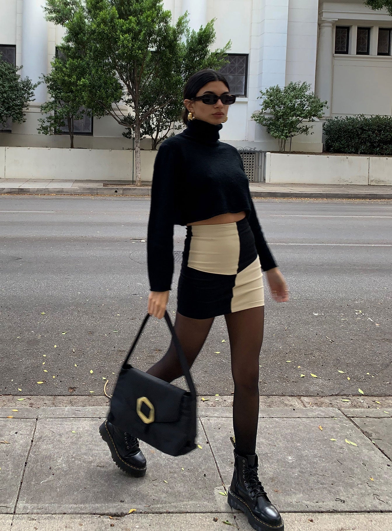 Celine Mini Skirt Beige / Black - Image 6