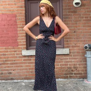 Garrick Maxi Dress Black / Red